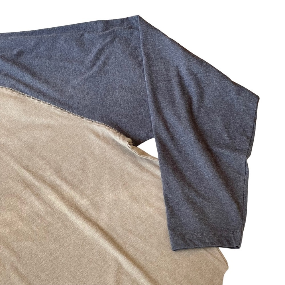 Solaris Tall Man size 4XT Henley style t shirt brown gray nWT - Picture 5 of 8